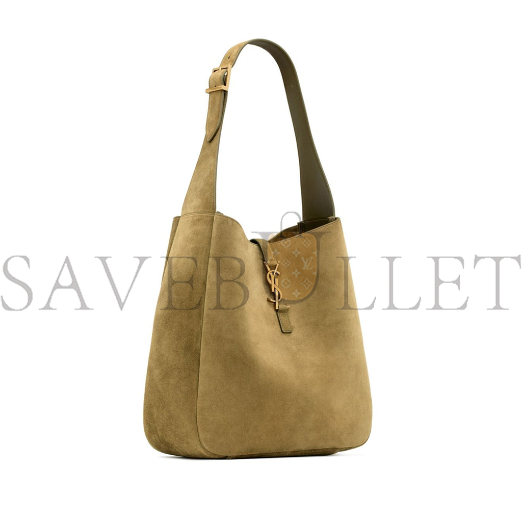 YSL LE 5 À 7 SUPPLE LARGE IN SUEDE 7538371U80W (31*30*13cm) YSL LE 5 À 7 SUPPLE LARGE IN SUEDE 7538371U80W (31*30*13cm)